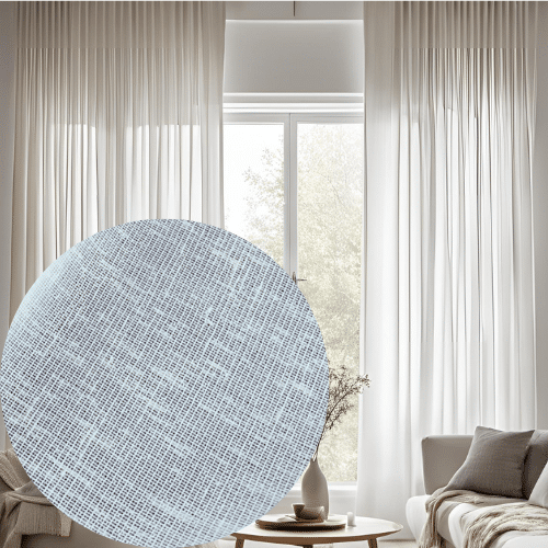 Firana gładka z błyskiem ETNO 1102 Firana Premium 300 cm biała