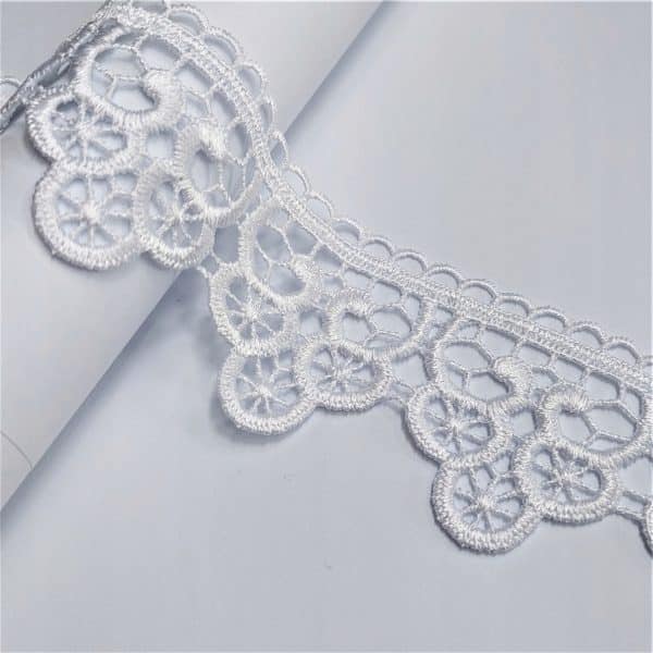 Gipiura do doszycia 72647/8cm biała