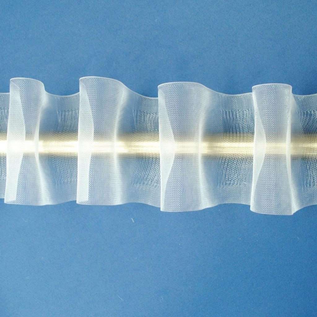 Taśma do firan i zasłon Taśma na karnisz rurowy Szerokość 8cm