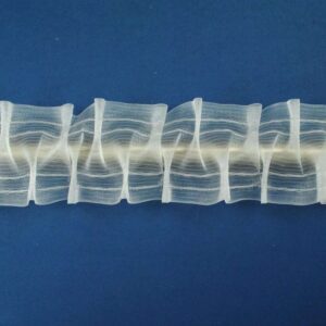 Taśma transparentna do firan zasłon Szerokość 8 cm Żyłkowe szelki do przełożenia karnisza rurowego Dodatkowo dwa rzędy kieszonek na agrafki umożliwiające pozostałe sposoby wieszania.