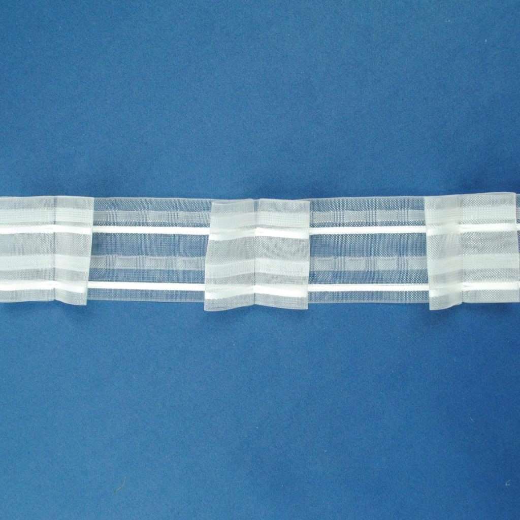 Taśma do firan Dwie zakładki Taśma - motylek, kontrafałda Szerokość 5cm