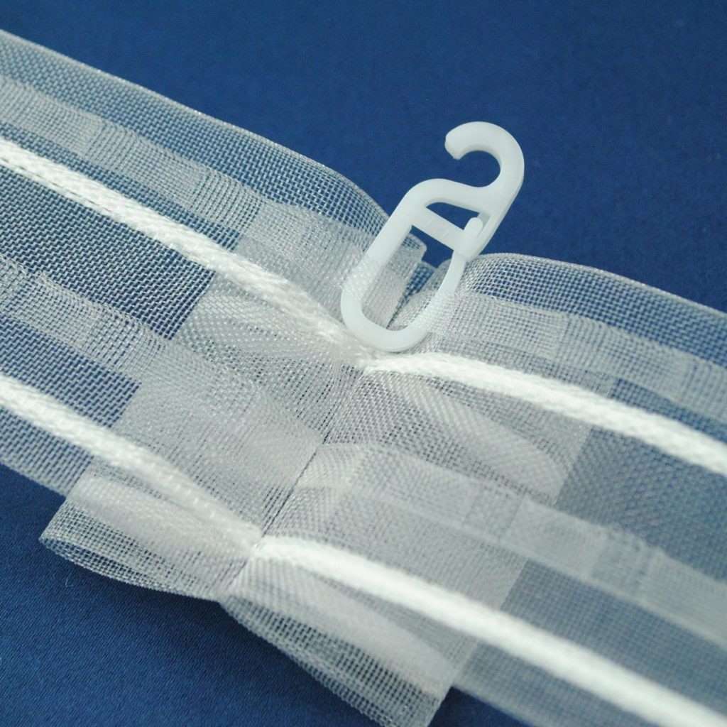 Taśma do firan Dwie zakładki Taśma - motylek, kontrafałda Szerokość 5cm