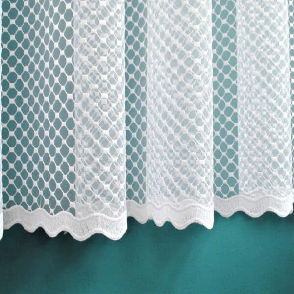 Firana haftowana biała "GEO" 39683 - 280cm