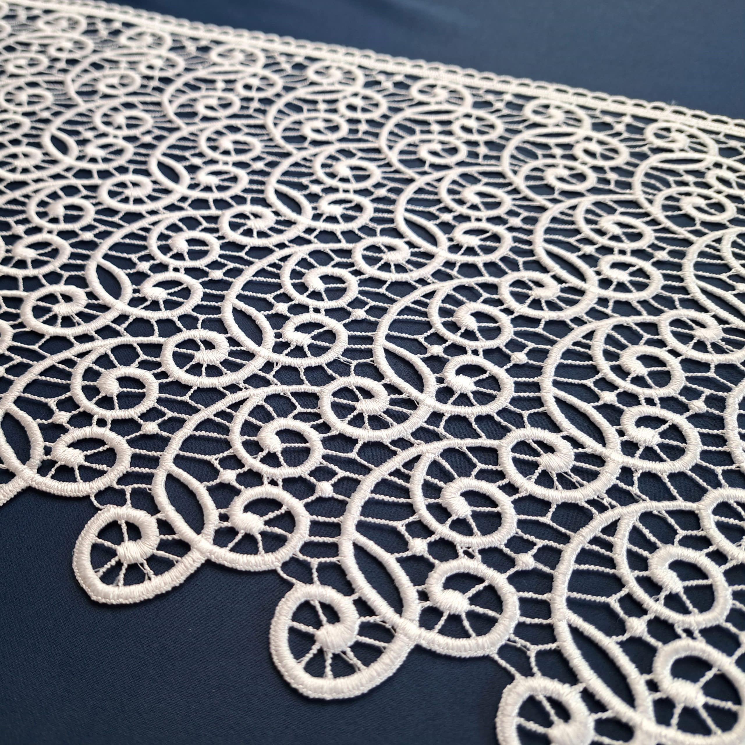 Gipiura na metry, gipiura do odzieży, gipiura do ubrań, gipiura do firan, koronka, gipiura do doszycia, pasmanteria, koronka biała,