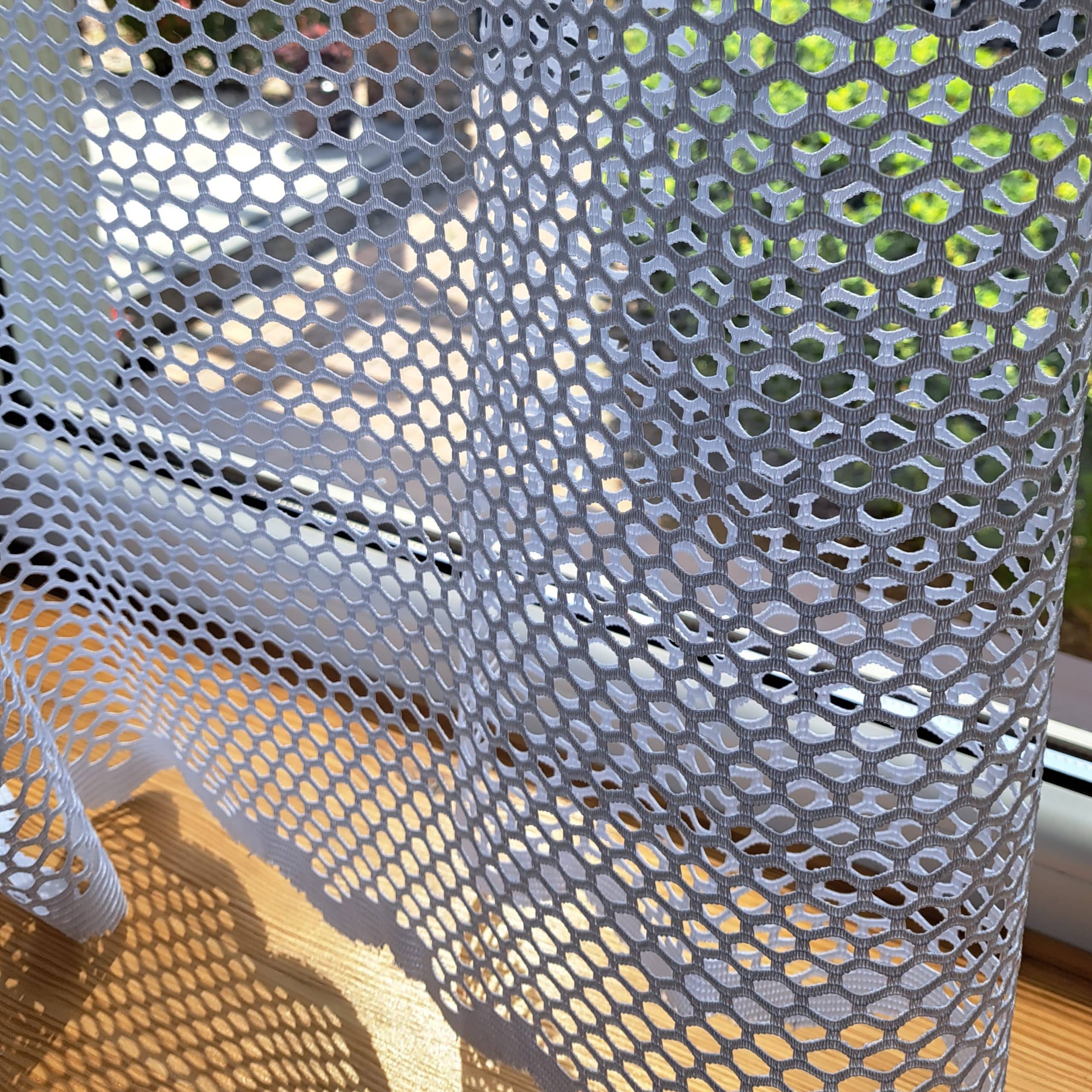 11607 bi 1 Firana biała siatka 300cm. 11607 Firana Premium 300cm biała Tkanina firanowa typu siatka / bukle biały-półmat