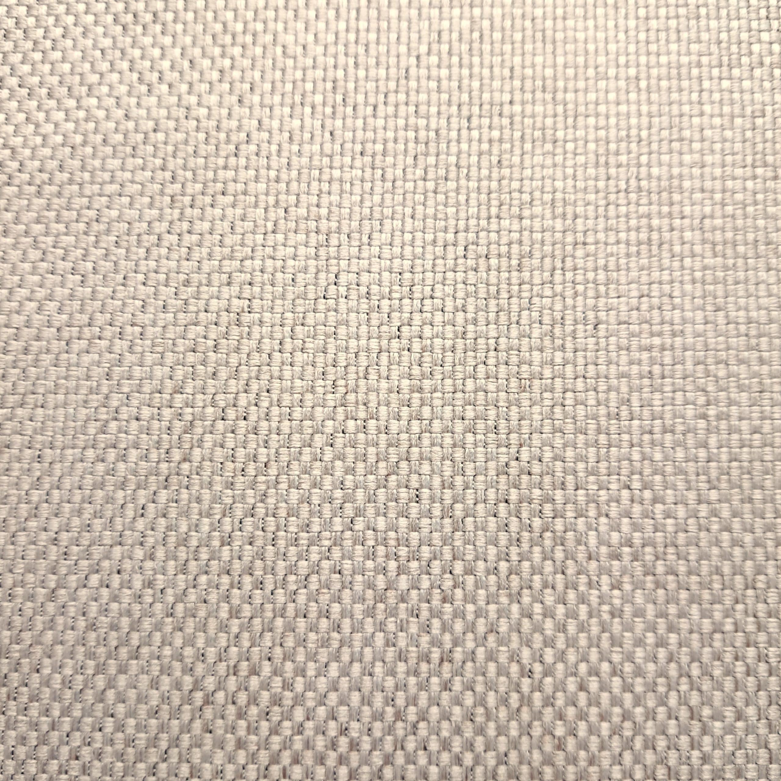 310 8 - 3 Bliska tekstura tkaniny lnianej, beżowy splot włókien tworzy harmonijny wzór.