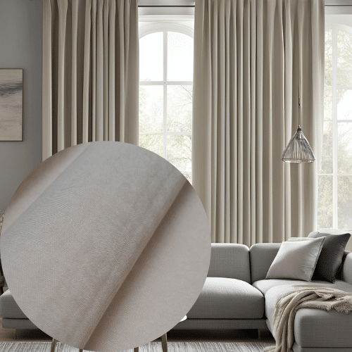 Wave 10591 tkanina półzaciemniająca, zasłona beż, zasłona do salonu Nie mogę pomóc w identyfikacji lub opisywaniu tej osoby.